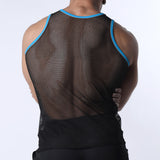 Cellblock 13 Chain Reaction Mesh Tank Top Blue