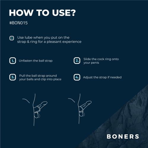 Boners Cock & Ball Straps S/M