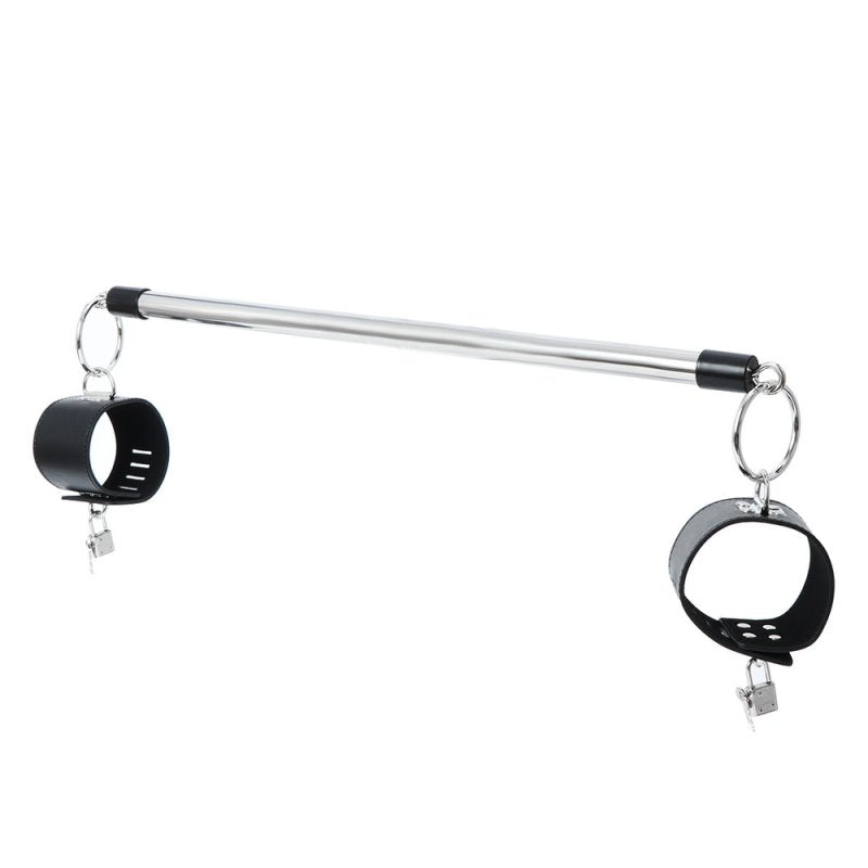 BASIXXX Bondage Spreader Bar with Locking Ankle Restraints