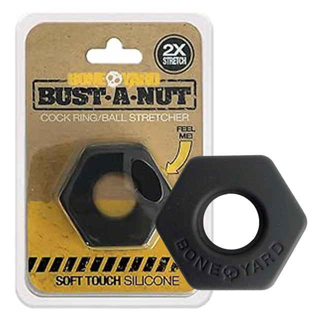 Boneyard Bust A Nut Cock Ring Black