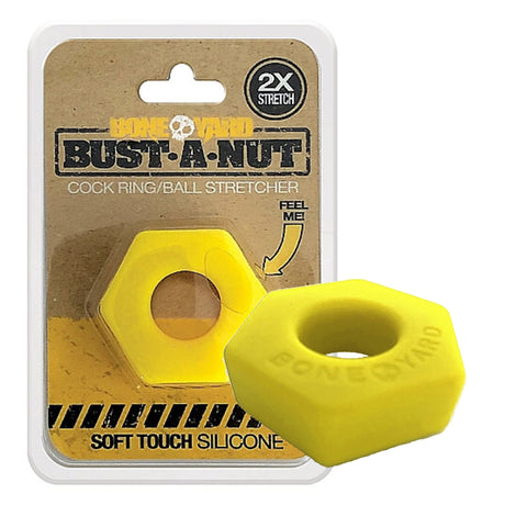 Boneyard Bust A Nut Cock Ring Yellow