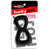 Hunkyjunk Boomerang Cockring Nut Tugger Black Fog