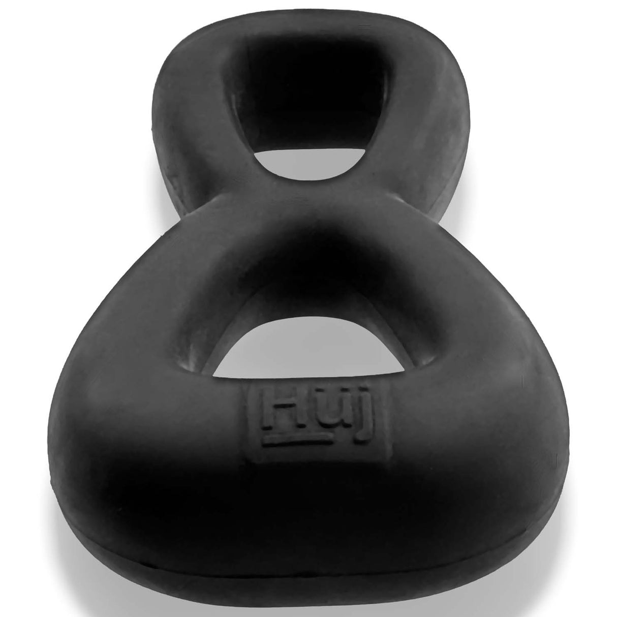 Hunkyjunk Boomerang Cockring Nut Tugger Black Fog