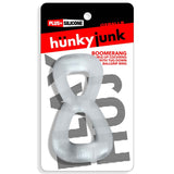 Hunkyjunk Boomerang Cockring Nut Tugger Clear Steam