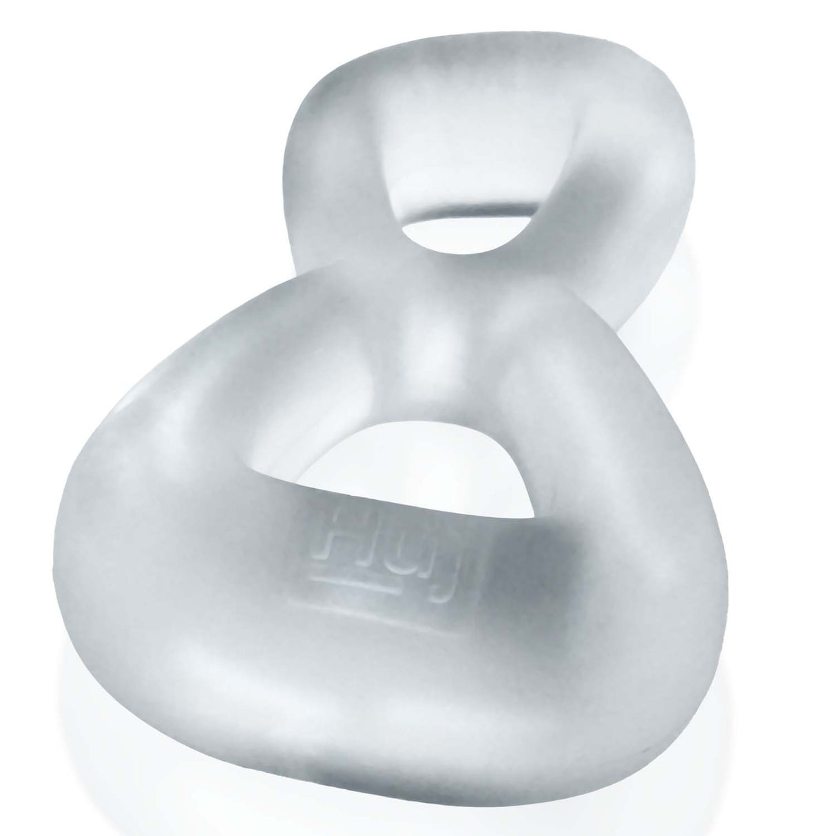 Hunkyjunk Boomerang Cockring Nut Tugger Clear Steam