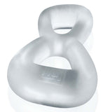 Hunkyjunk Boomerang Cockring Nut Tugger Clear Steam