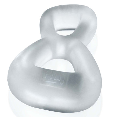 Hunkyjunk Boomerang Cockring Nut Tugger Clear Steam