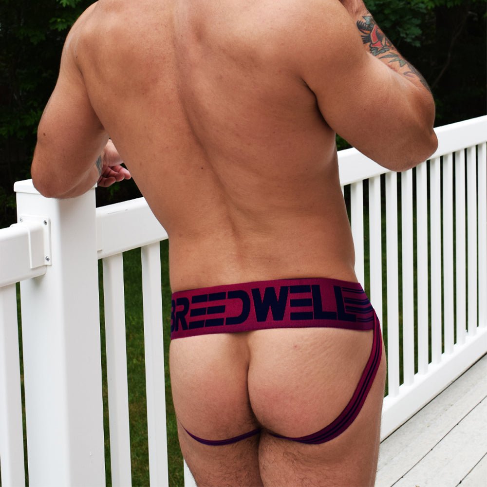 Breedwell Cumdump Jockstrap Burgundy - FETCH