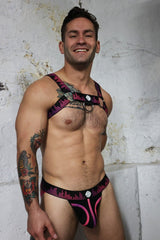 Breedwell Equalizer Bulldog Harness Neon Pink