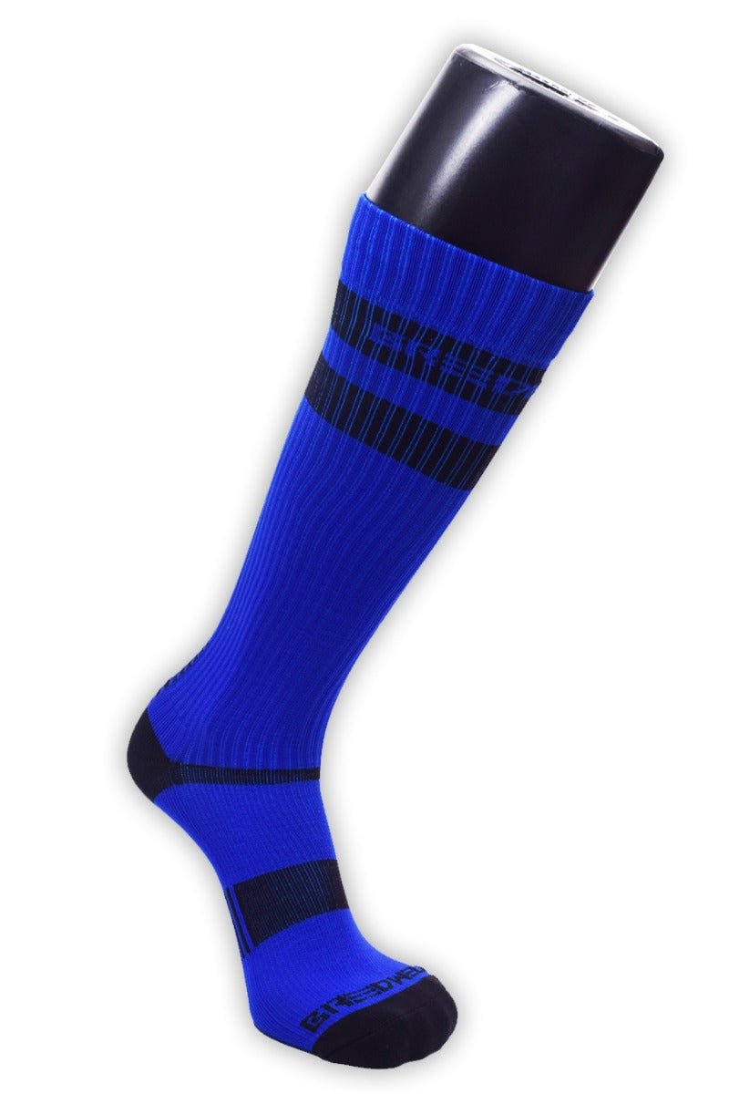 Breedwell Logo Stripe Socks Blue