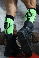 Breedwell Neo Camo Socks Neon Green