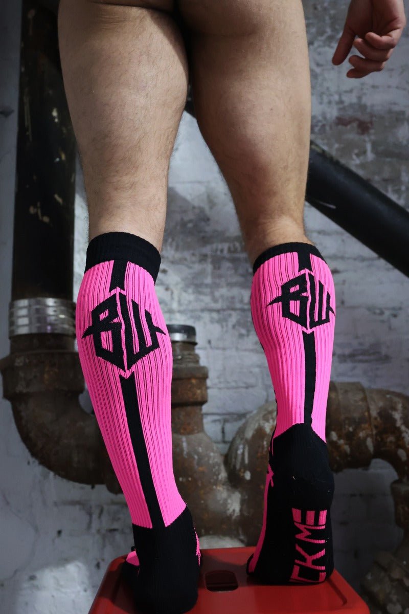 Breedwell Neo Camo Socks Neon Pink