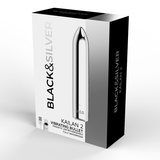 Black & Silver Kailan 2 Vibrating Bullet Silver