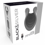 Black & Silver Winki Stimulating Masturbator Black