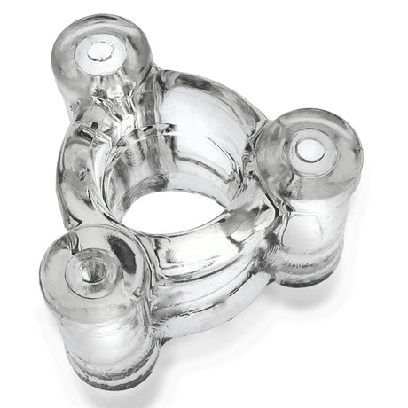 Oxballs Buzz SQUEEZE Vibrating Ballstretcher Clear