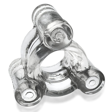 Oxballs Buzz SQUEEZE Vibrating Ballstretcher Clear