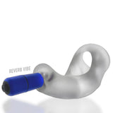 Hunkyjunk BUZZFUCK Taint Vibe Cock Sling Clear Ice