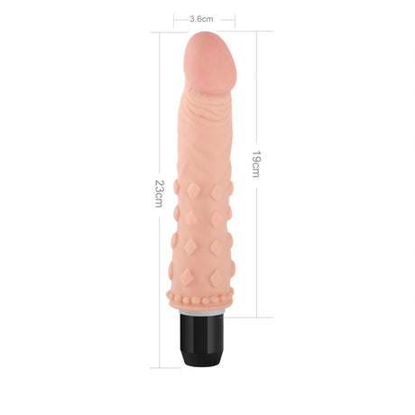 Extreme Realistic Poseable Vibrating Dildo 9"