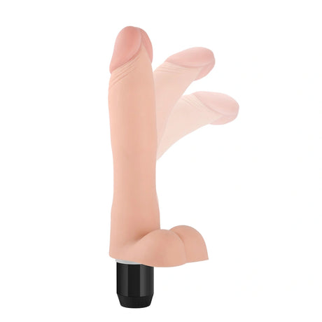 Extreme Realistic Poseable Vibrating Dildo with Balls 9"