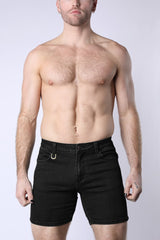 Cellblock 13 Castro Denim Zipper Short Black