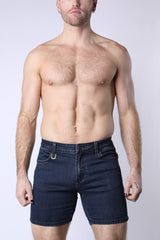 Cellblock 13 Castro Denim Zipper Short Indigo