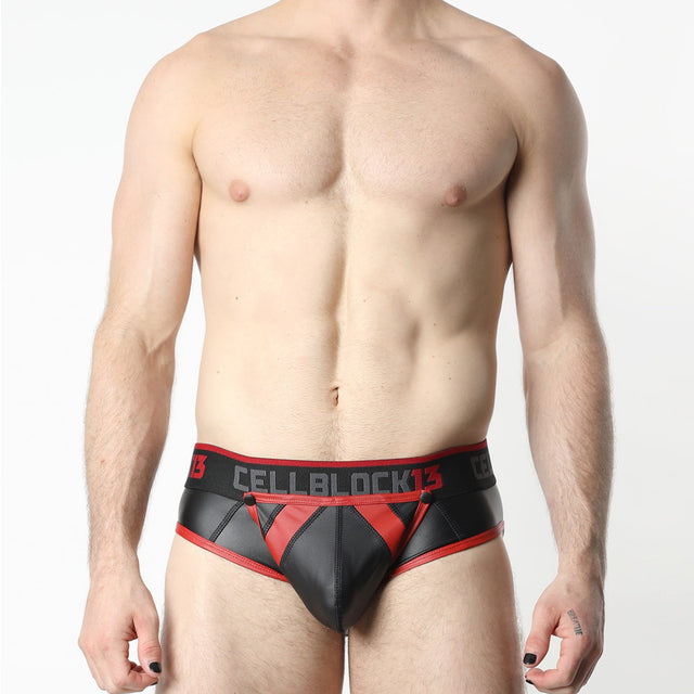 Cellblock 13 Anti Chrome Snap Up Jock Brief Red