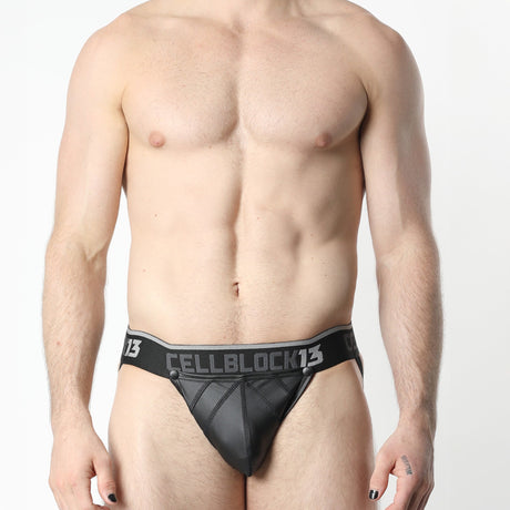 Cellblock 13 Anti Chrome Snap Up Jockstrap Black