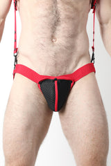 Cellblock 13 Bare 2.0 Mesh Jock Cup Red