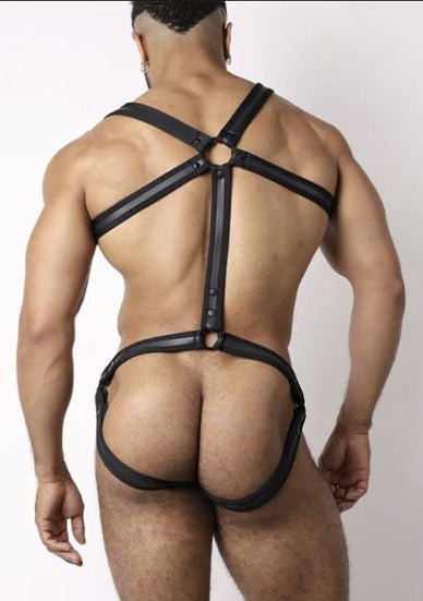 Cellblock 13 Frame Back Neoprene Body Harness Black