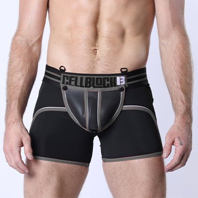 Cellblock 13 Mercury Neoprene Zipper Trunk Grey - FETCH