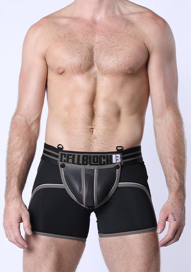 Cellblock 13 Mercury Neoprene Zipper Trunk Grey