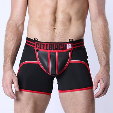 Cellblock 13 Mercury Neoprene Zipper Trunk Red - FETCH