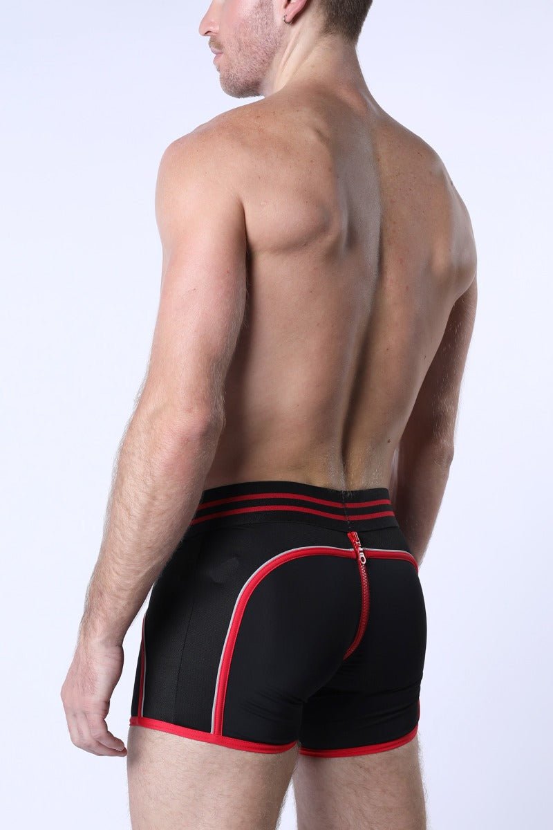 Cellblock 13 Mercury Neoprene Zipper Trunk Red