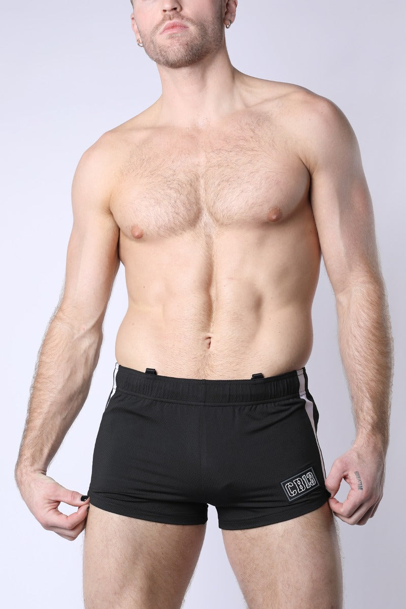 Cellblock 13 Pup Tron Shorts Grey