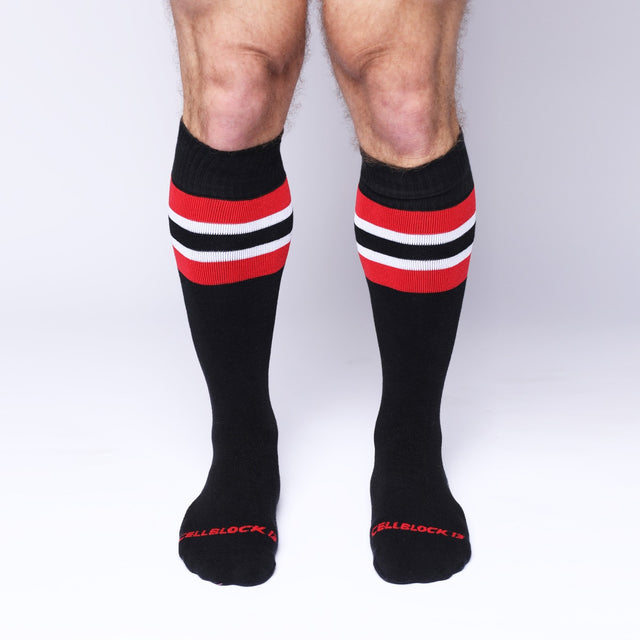 Cellblock 13 Pup Tron Socks Red