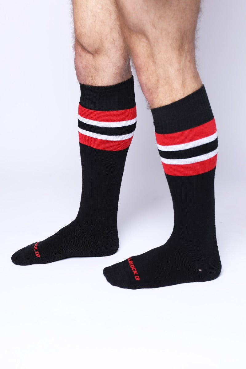 Cellblock 13 Pup Tron Socks Red