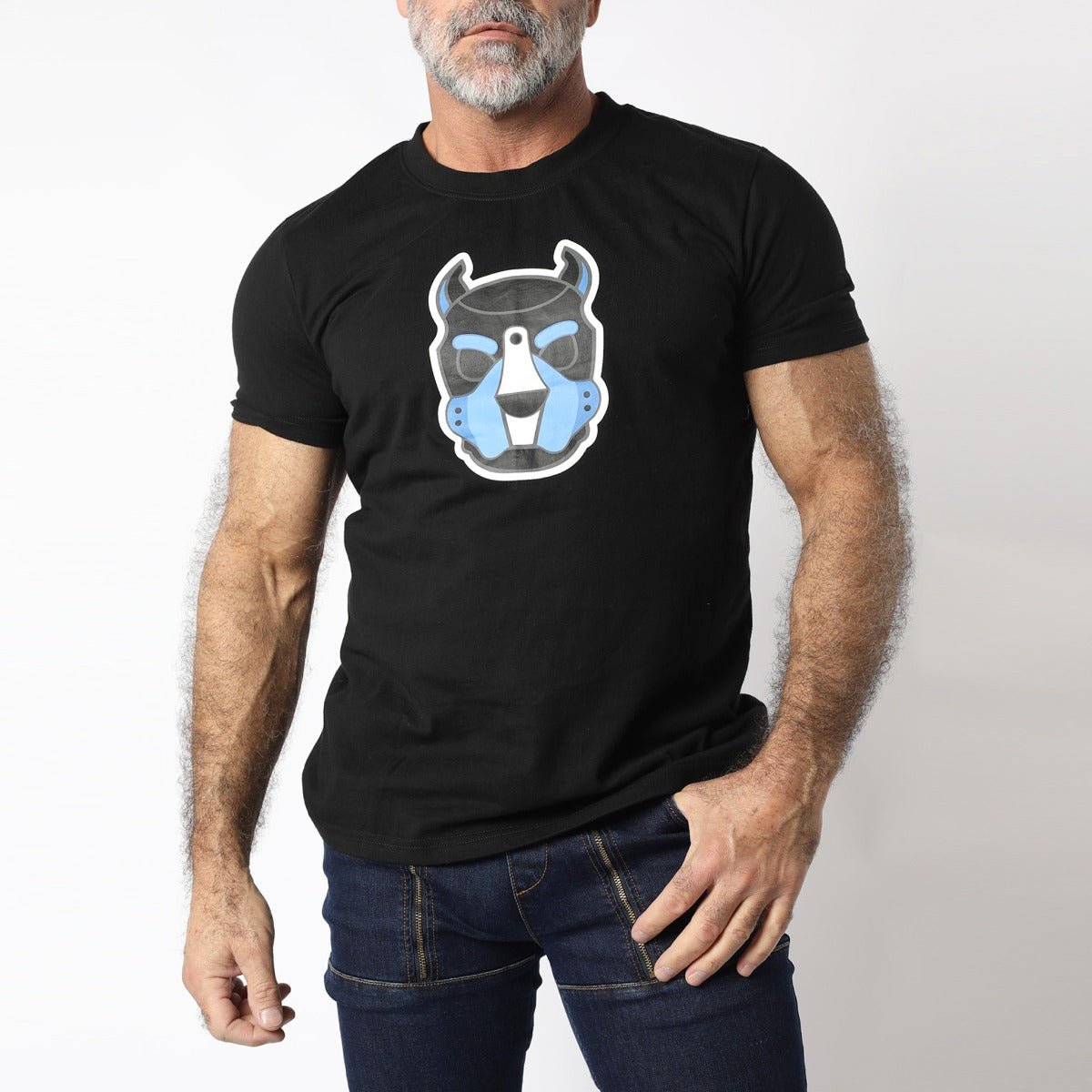 Cellblock 13 Pup Tron T Shirt Blue