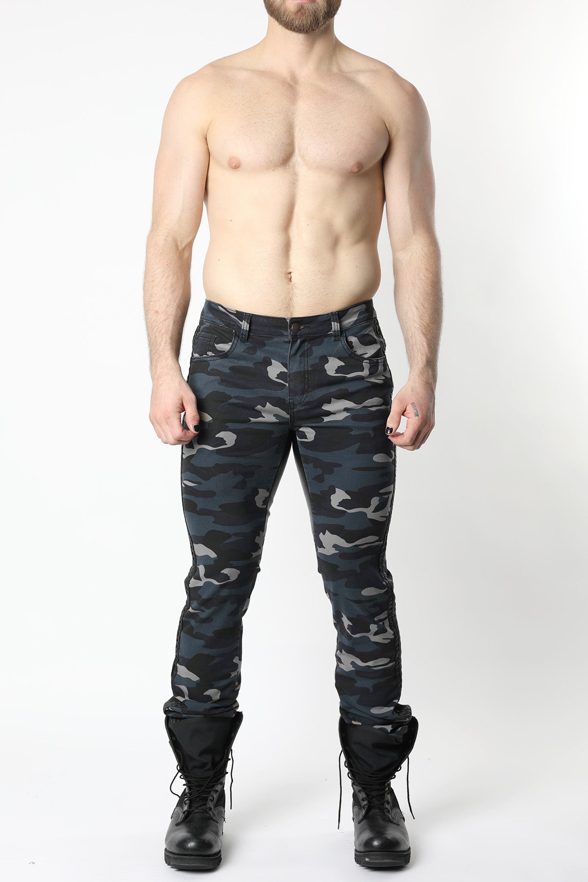 Cellblock 13 Saddle Denim Camouflage Pant Camo Blue - FETCH