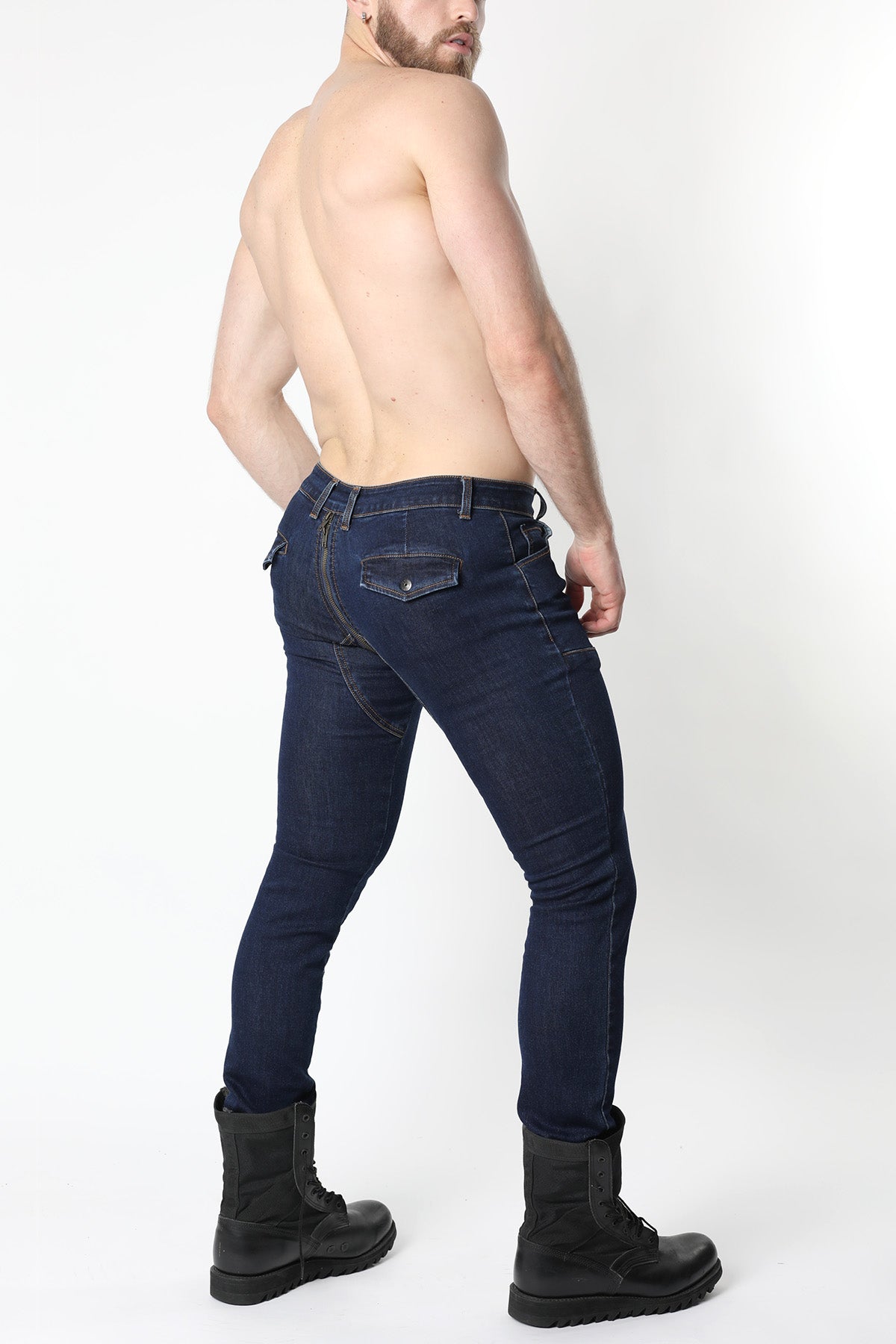 Cellblock 13 Slick Carpenter Denim Zipper Pant Indigo