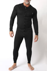 Cellblock 13 Tahoe Snap Up Union Suit Black - FETCH