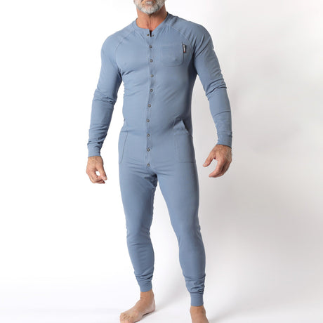 Cellblock 13 Tahoe Snap Up Union Suit Light Blue