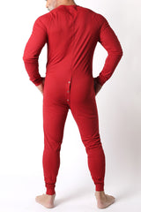 Cellblock 13 Tahoe Snap Up Union Suit Red - FETCH