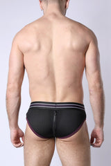 Cellblock 13 Take Down Zipper Brief Purple