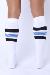 Cellblock 13 Tight End Knee High Socks White