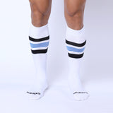 Cellblock 13 Tight End Knee High Socks White