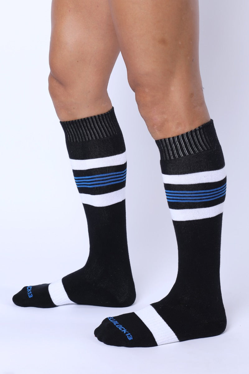 Cellblock 13 Tight End Knee High Socks Black