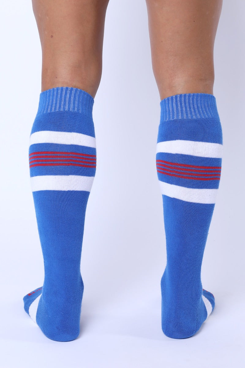 Cellblock 13 Tight End Knee High Socks Blue