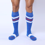 Cellblock 13 Tight End Knee High Socks Blue