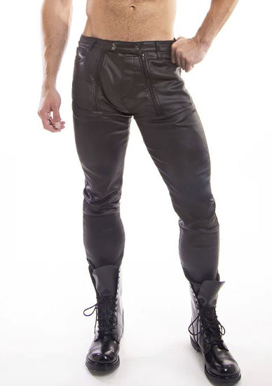 Cellblock 13 Slick Carpenter Zipper Pant Black