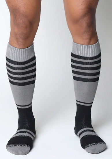 Cellblock 13Midfield Knee High Sock Grey